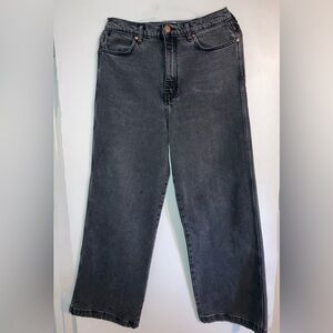 Wrangler women’s Charcoal Denim Worldwide 661 High Rise Wide Leg *Size 30*